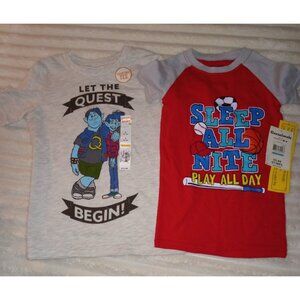 Boys Shirt Bundle Size 5/5T Long Sleeve Pajamas Top New With Tags